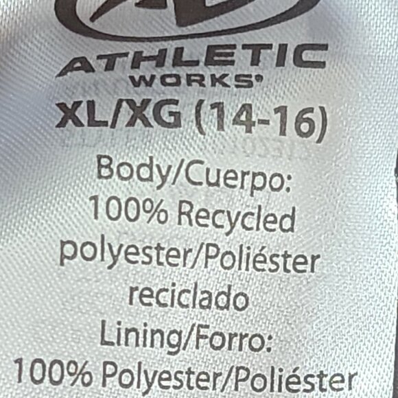 Athletic Works Poly Lined Mesh 2pk Blue/Green Red/Black Shorts Size XL 14-16 - Picture 14 of 16